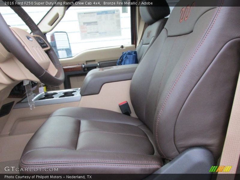 Bronze Fire Metallic / Adobe 2016 Ford F250 Super Duty King Ranch Crew Cab 4x4