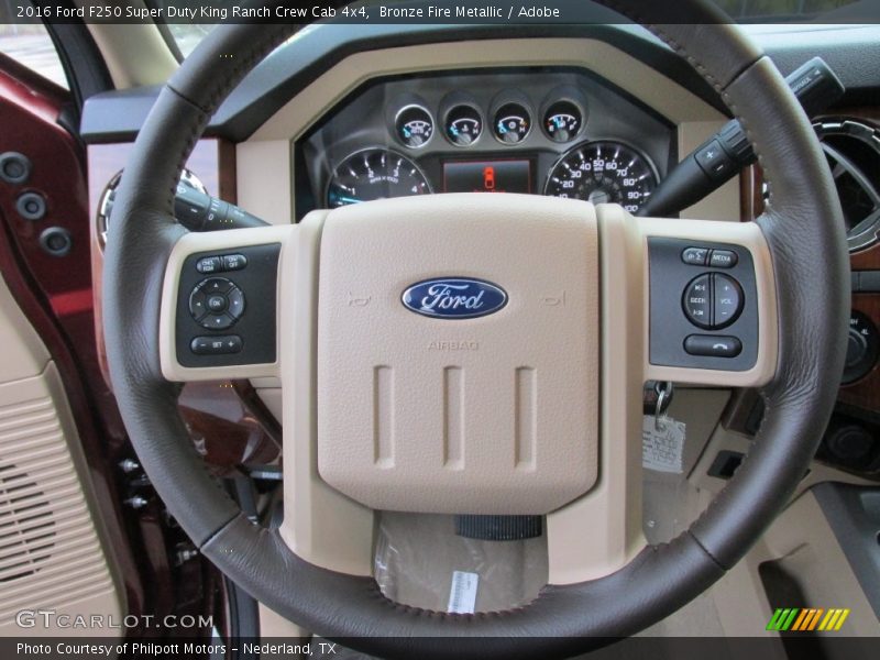  2016 F250 Super Duty King Ranch Crew Cab 4x4 Steering Wheel