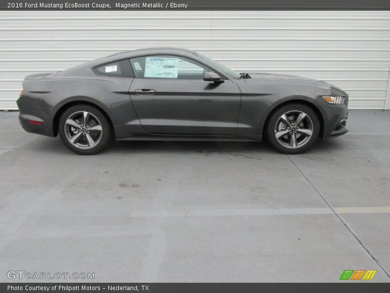 Magnetic Metallic / Ebony 2016 Ford Mustang EcoBoost Coupe