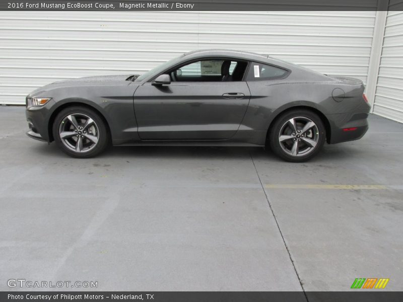 Magnetic Metallic / Ebony 2016 Ford Mustang EcoBoost Coupe