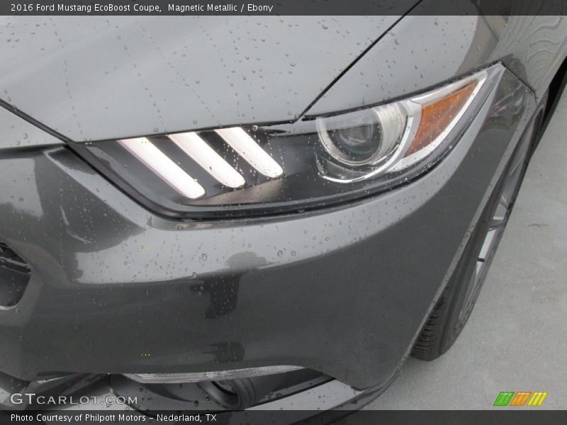Magnetic Metallic / Ebony 2016 Ford Mustang EcoBoost Coupe