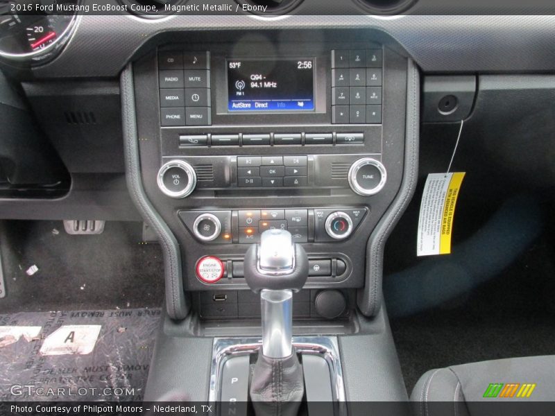 Magnetic Metallic / Ebony 2016 Ford Mustang EcoBoost Coupe