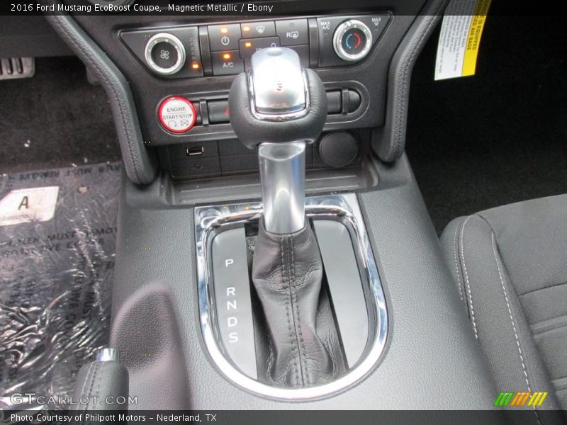 Magnetic Metallic / Ebony 2016 Ford Mustang EcoBoost Coupe