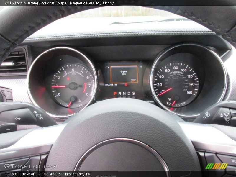 Magnetic Metallic / Ebony 2016 Ford Mustang EcoBoost Coupe