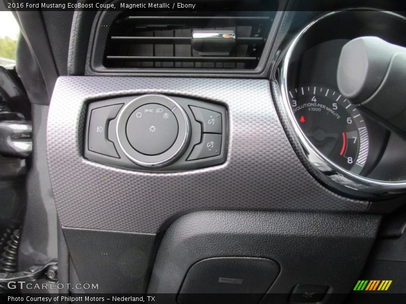 Magnetic Metallic / Ebony 2016 Ford Mustang EcoBoost Coupe