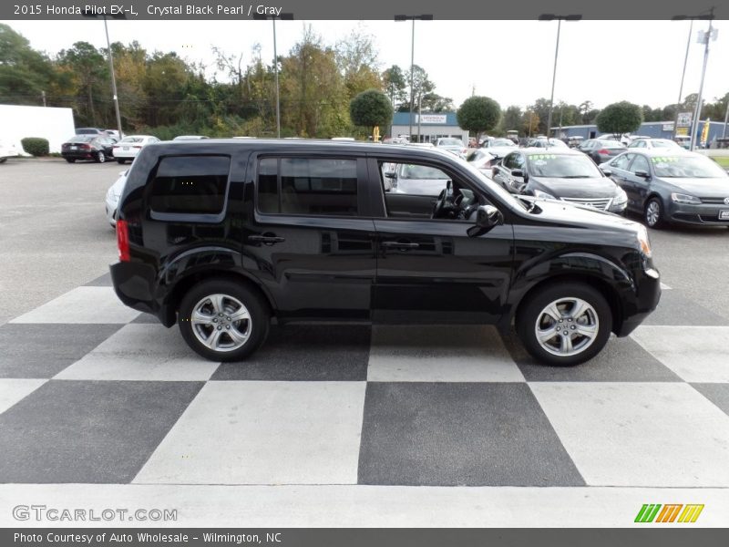 Crystal Black Pearl / Gray 2015 Honda Pilot EX-L