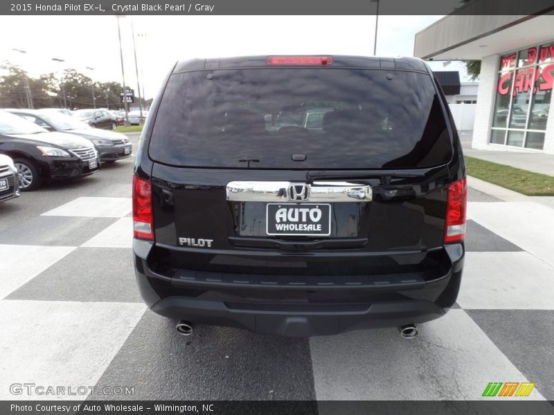 Crystal Black Pearl / Gray 2015 Honda Pilot EX-L