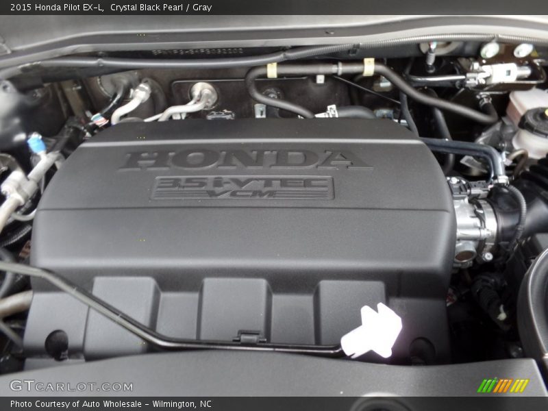 Crystal Black Pearl / Gray 2015 Honda Pilot EX-L