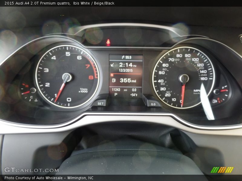 Ibis White / Beige/Black 2015 Audi A4 2.0T Premium quattro