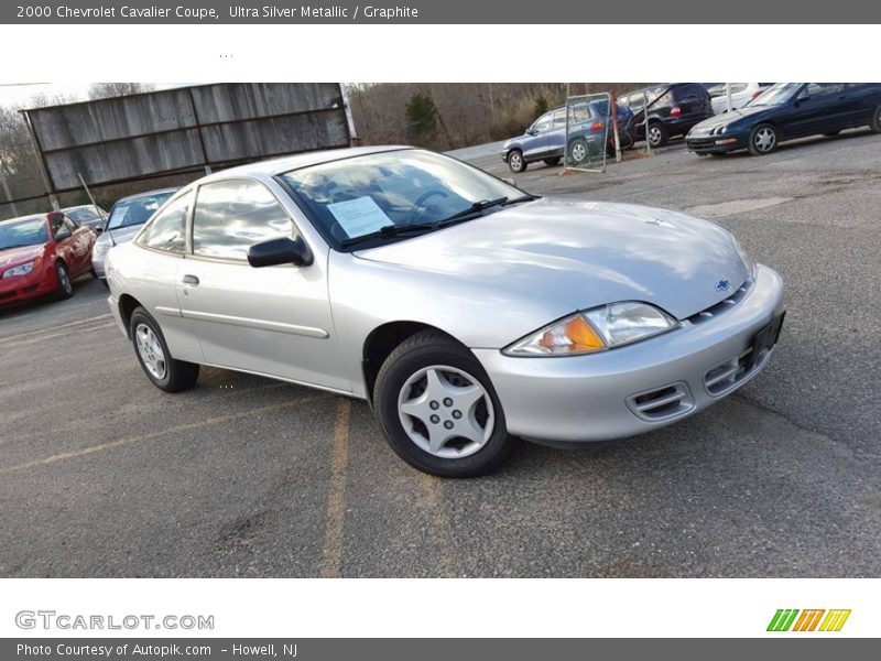 Ultra Silver Metallic / Graphite 2000 Chevrolet Cavalier Coupe