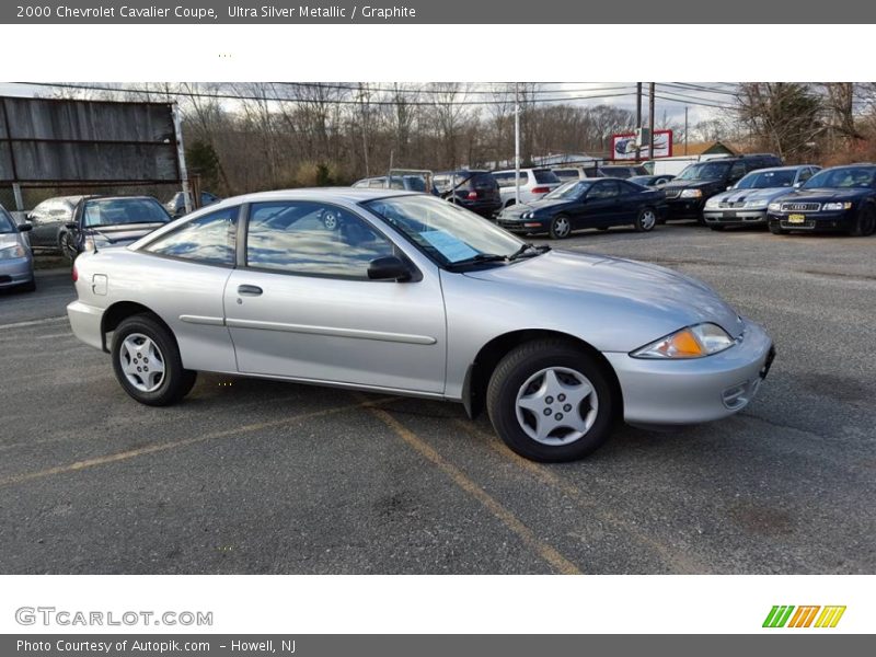 Ultra Silver Metallic / Graphite 2000 Chevrolet Cavalier Coupe