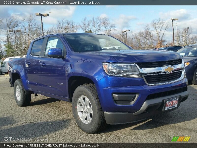 Laser Blue / Jet Black 2016 Chevrolet Colorado WT Crew Cab 4x4