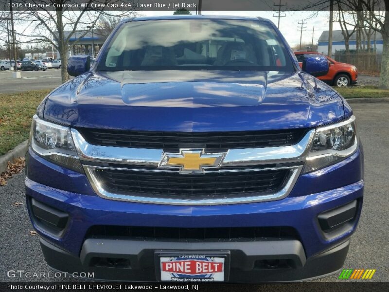 Laser Blue / Jet Black 2016 Chevrolet Colorado WT Crew Cab 4x4