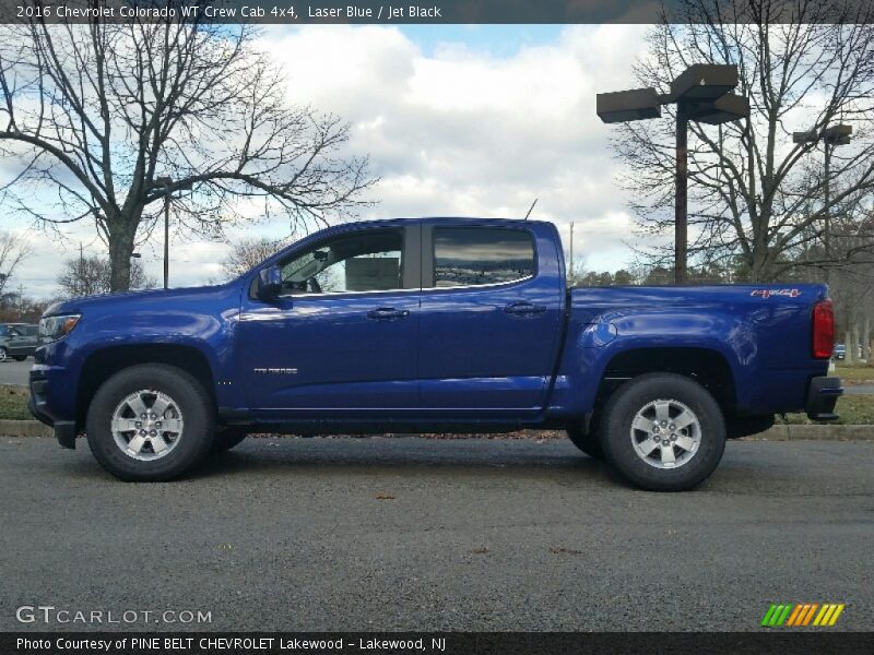 Laser Blue / Jet Black 2016 Chevrolet Colorado WT Crew Cab 4x4