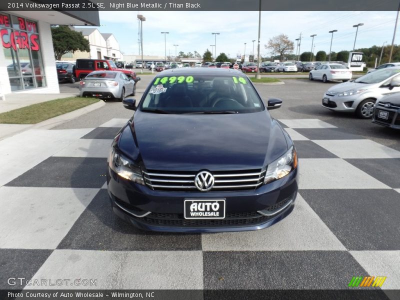 Night Blue Metallic / Titan Black 2014 Volkswagen Passat 2.5L SE