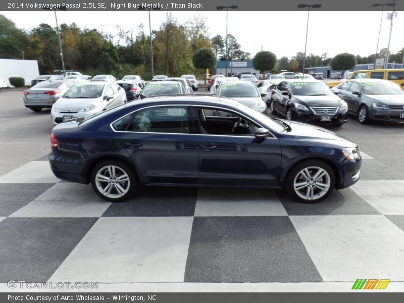 Night Blue Metallic / Titan Black 2014 Volkswagen Passat 2.5L SE