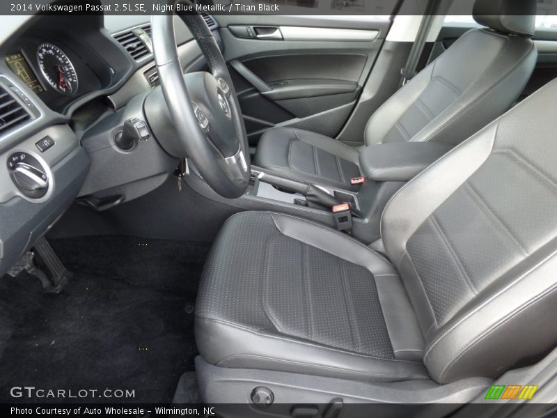 Night Blue Metallic / Titan Black 2014 Volkswagen Passat 2.5L SE