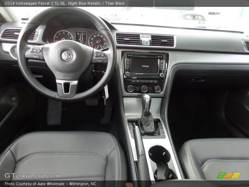 Night Blue Metallic / Titan Black 2014 Volkswagen Passat 2.5L SE