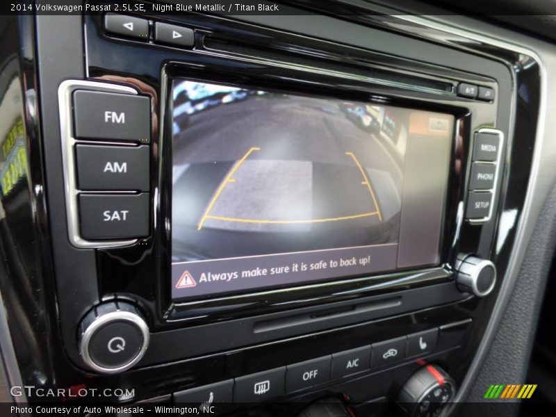 Night Blue Metallic / Titan Black 2014 Volkswagen Passat 2.5L SE