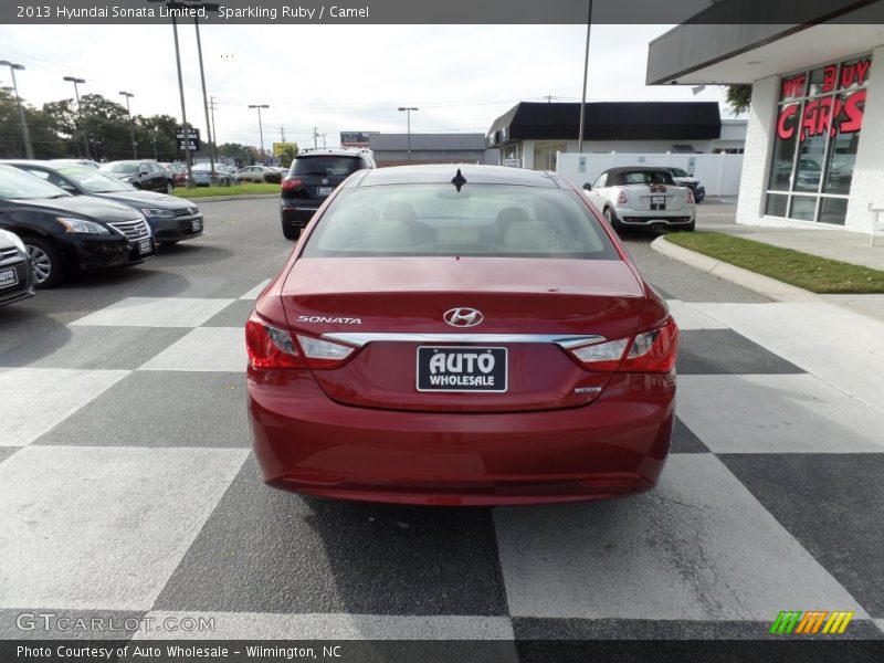Sparkling Ruby / Camel 2013 Hyundai Sonata Limited