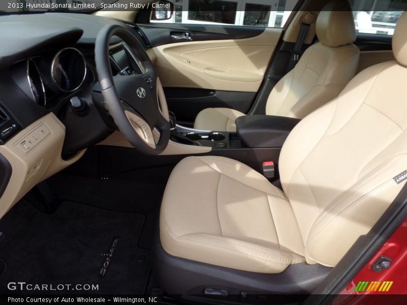 Sparkling Ruby / Camel 2013 Hyundai Sonata Limited