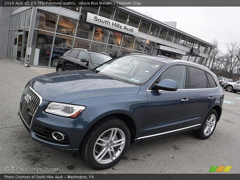Utopia Blue Metallic / Titanium Gray 2016 Audi Q5 2.0 TFSI Premium quattro