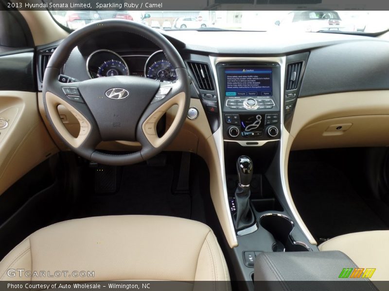 Sparkling Ruby / Camel 2013 Hyundai Sonata Limited