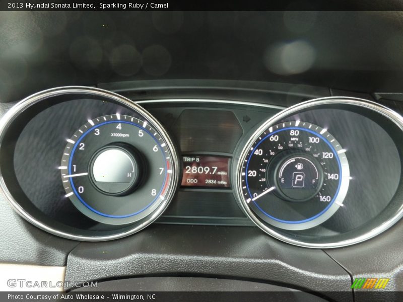 Sparkling Ruby / Camel 2013 Hyundai Sonata Limited