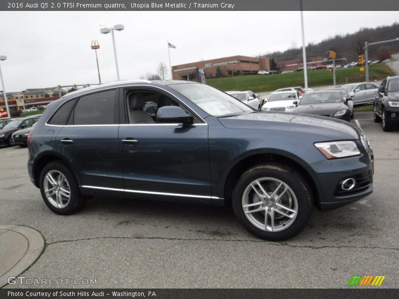 Utopia Blue Metallic / Titanium Gray 2016 Audi Q5 2.0 TFSI Premium quattro