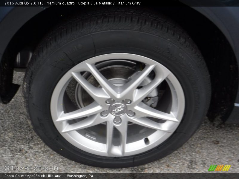 Utopia Blue Metallic / Titanium Gray 2016 Audi Q5 2.0 TFSI Premium quattro