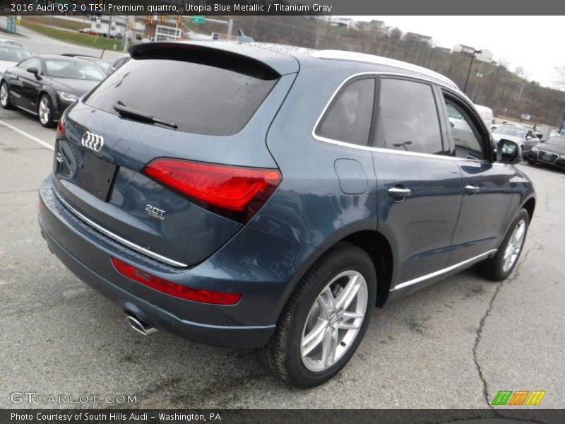 Utopia Blue Metallic / Titanium Gray 2016 Audi Q5 2.0 TFSI Premium quattro