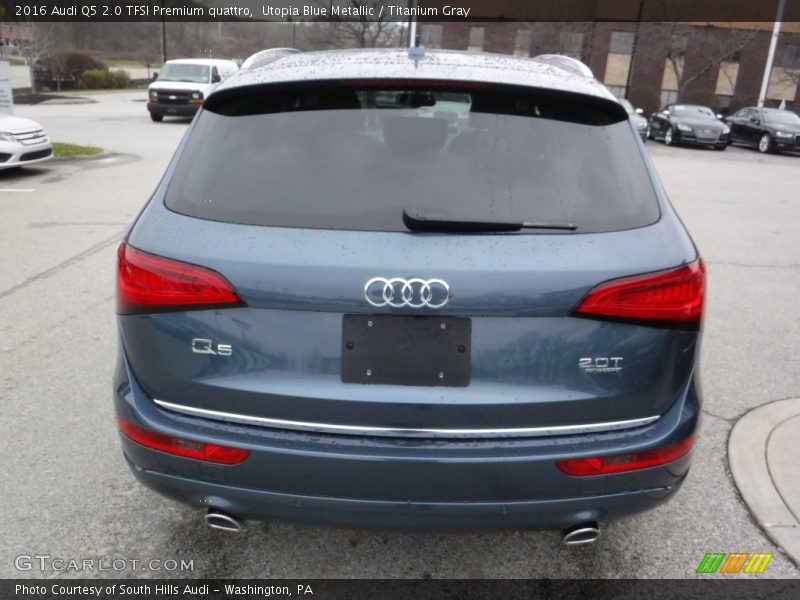 Utopia Blue Metallic / Titanium Gray 2016 Audi Q5 2.0 TFSI Premium quattro