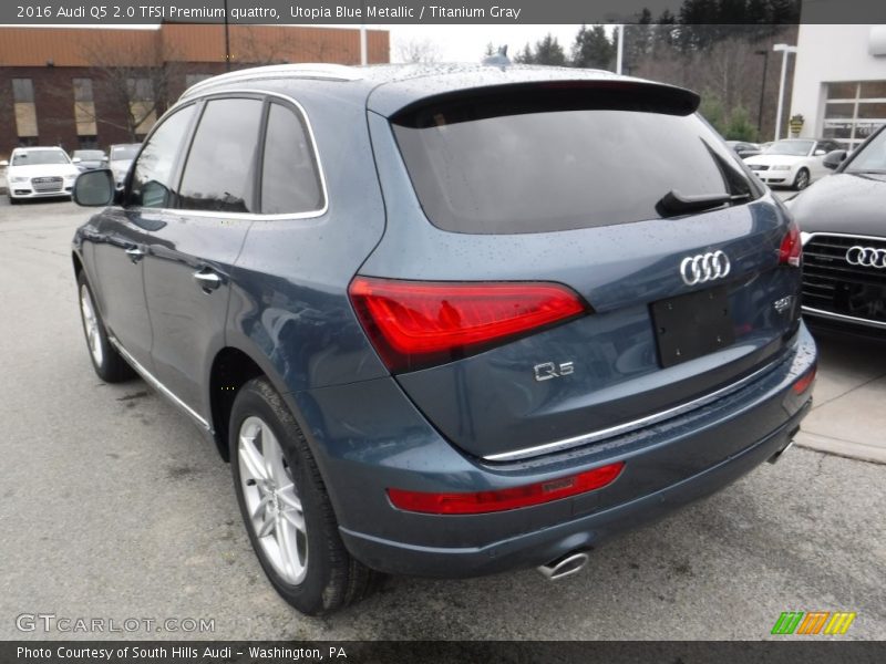 Utopia Blue Metallic / Titanium Gray 2016 Audi Q5 2.0 TFSI Premium quattro