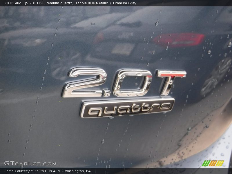 Utopia Blue Metallic / Titanium Gray 2016 Audi Q5 2.0 TFSI Premium quattro