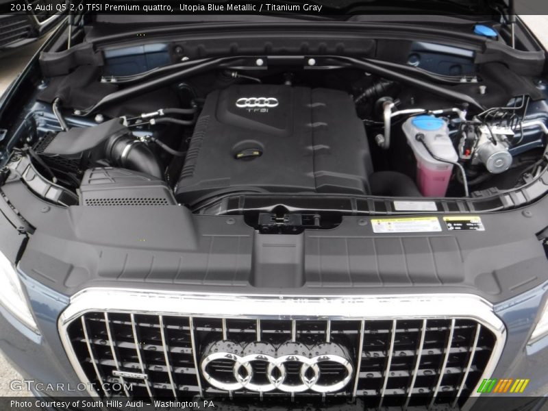 Utopia Blue Metallic / Titanium Gray 2016 Audi Q5 2.0 TFSI Premium quattro