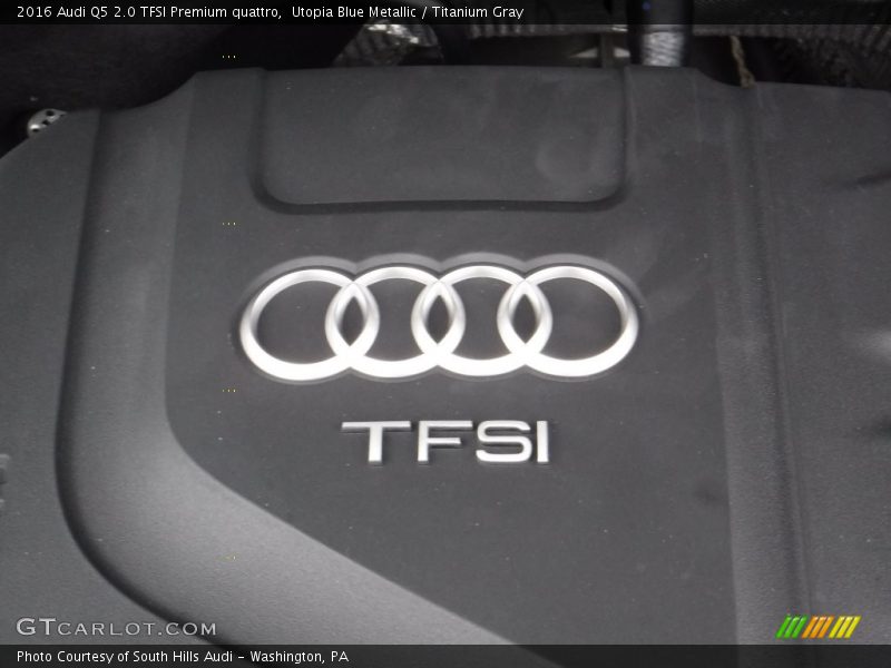 Utopia Blue Metallic / Titanium Gray 2016 Audi Q5 2.0 TFSI Premium quattro