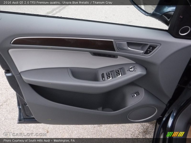 Utopia Blue Metallic / Titanium Gray 2016 Audi Q5 2.0 TFSI Premium quattro