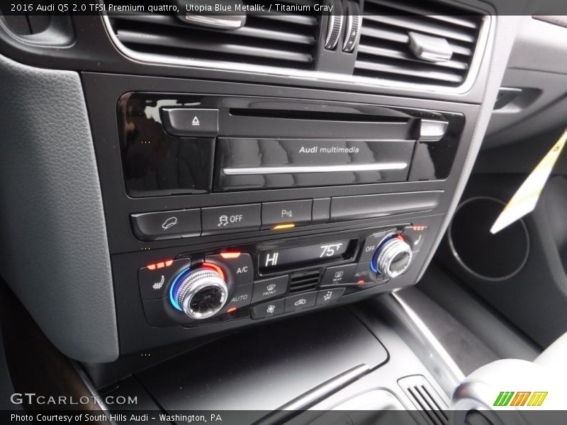 Utopia Blue Metallic / Titanium Gray 2016 Audi Q5 2.0 TFSI Premium quattro