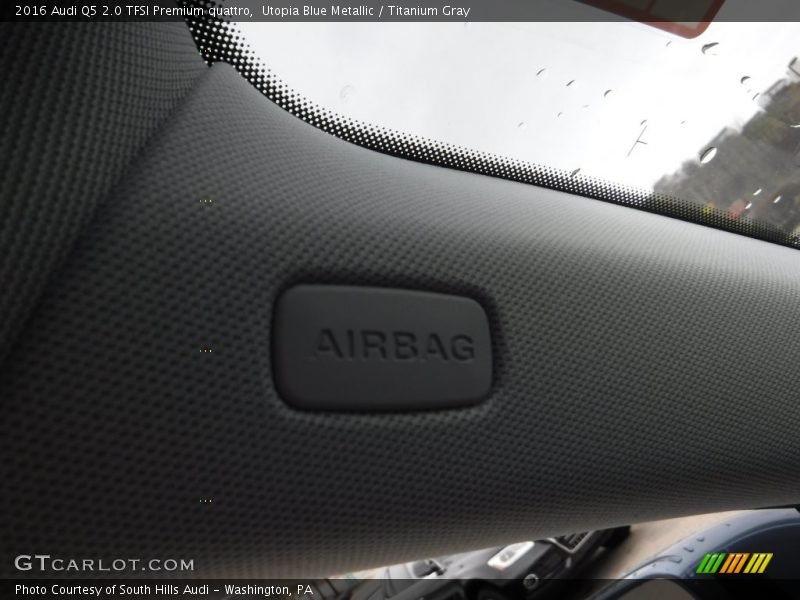 Utopia Blue Metallic / Titanium Gray 2016 Audi Q5 2.0 TFSI Premium quattro