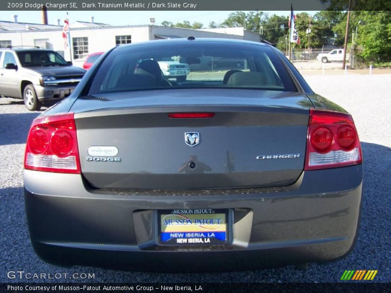 Dark Titanium Metallic / Dark Slate Gray 2009 Dodge Charger SE