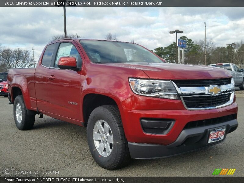 Red Rock Metallic / Jet Black/Dark Ash 2016 Chevrolet Colorado WT Extended Cab 4x4