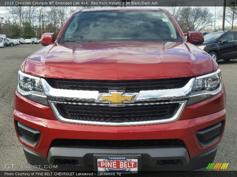Red Rock Metallic / Jet Black/Dark Ash 2016 Chevrolet Colorado WT Extended Cab 4x4
