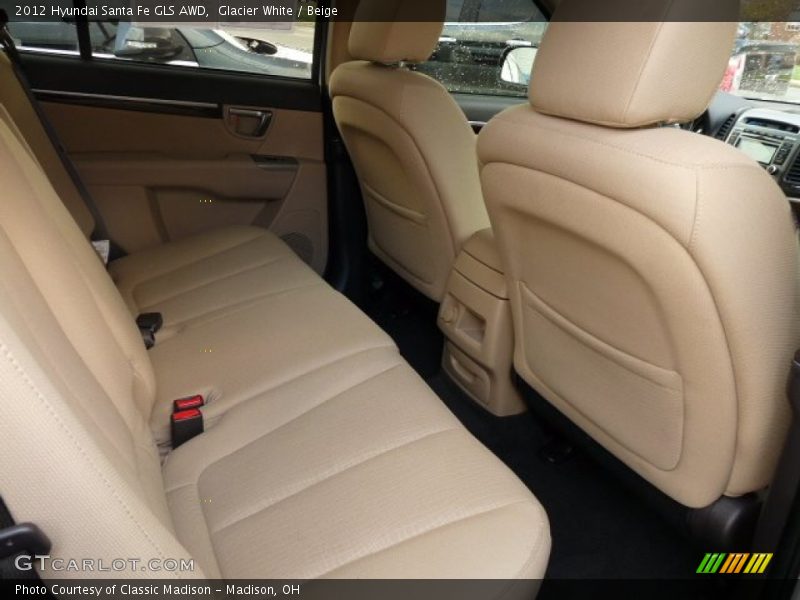 Glacier White / Beige 2012 Hyundai Santa Fe GLS AWD