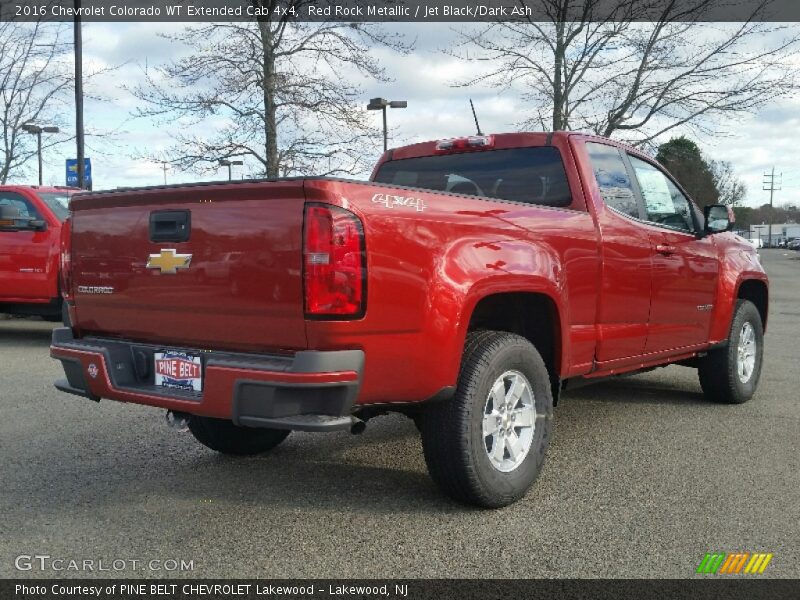 Red Rock Metallic / Jet Black/Dark Ash 2016 Chevrolet Colorado WT Extended Cab 4x4