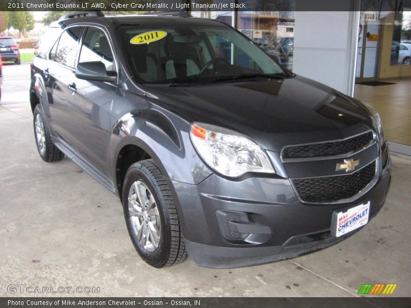 Cyber Gray Metallic / Light Titanium/Jet Black 2011 Chevrolet Equinox LT AWD