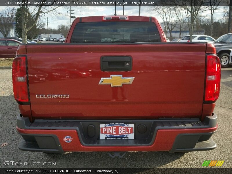 Red Rock Metallic / Jet Black/Dark Ash 2016 Chevrolet Colorado WT Extended Cab 4x4