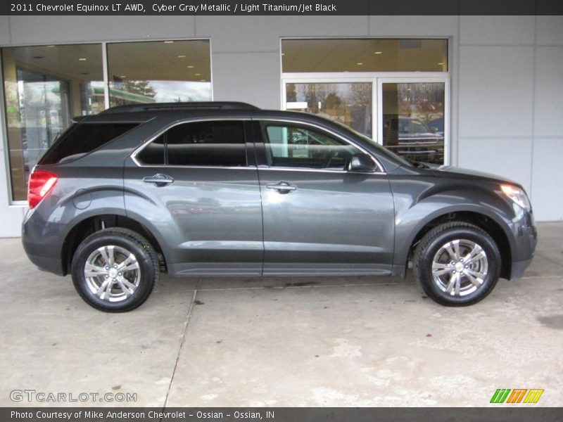 Cyber Gray Metallic / Light Titanium/Jet Black 2011 Chevrolet Equinox LT AWD