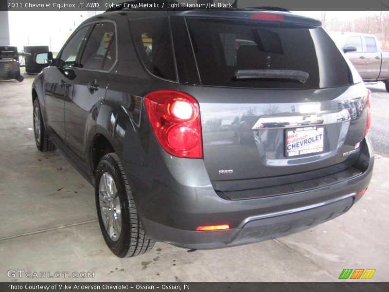 Cyber Gray Metallic / Light Titanium/Jet Black 2011 Chevrolet Equinox LT AWD