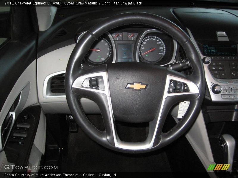 Cyber Gray Metallic / Light Titanium/Jet Black 2011 Chevrolet Equinox LT AWD