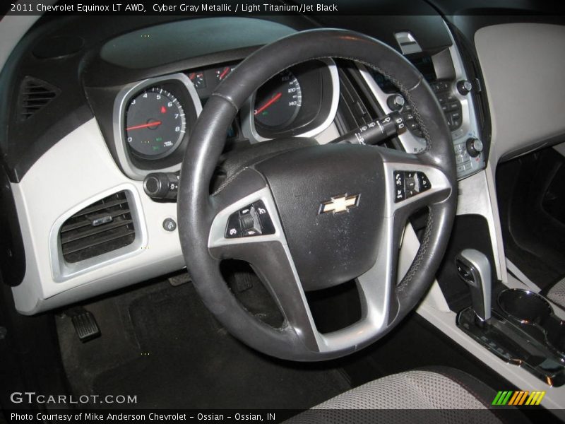 Cyber Gray Metallic / Light Titanium/Jet Black 2011 Chevrolet Equinox LT AWD